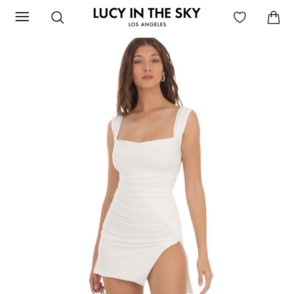 NWOT Lucy in the Sky white dress